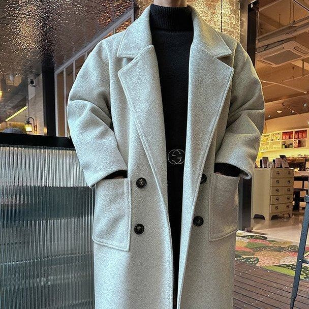 ダブルブレスト ウールトレンチコート