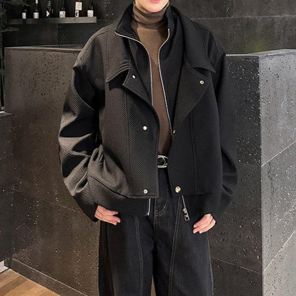 レイヤードテイスト ツインカラージャケット