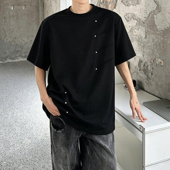 リトルスタッズ パッドショルダー ハーフスリーブＴシャツ