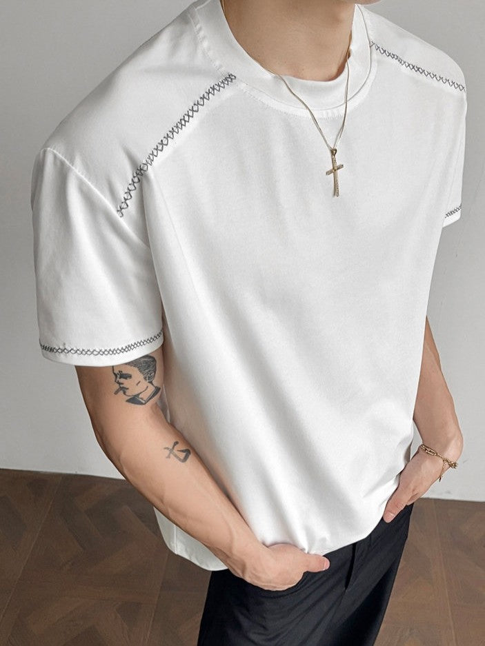 ステッチライン ハーフスリーブＴシャツ