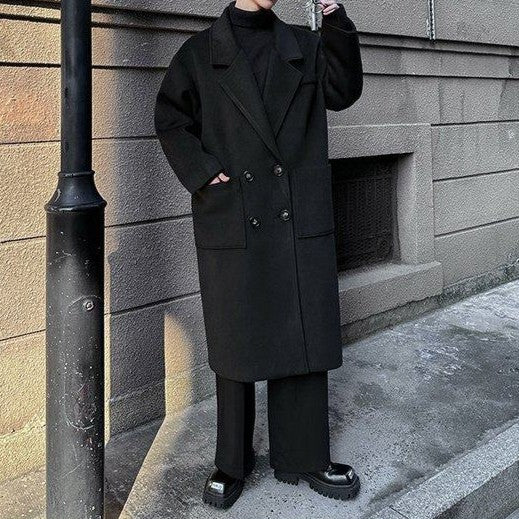 ダブルブレスト ウールトレンチコート