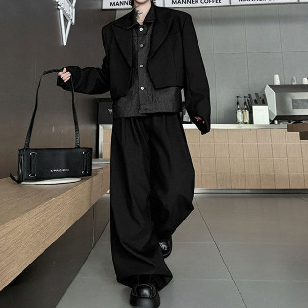 フェイクレイヤード ツートンカラー セットアップ