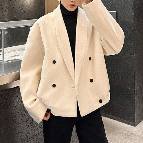 ダブルブレスト オールドタキシードカラージャケット