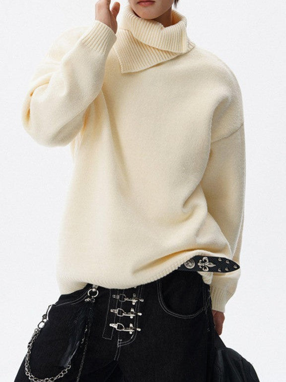 デザイナーズタートルネック ニットセーター