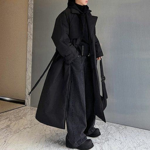 コットンパディング ベルティッド ロングコート