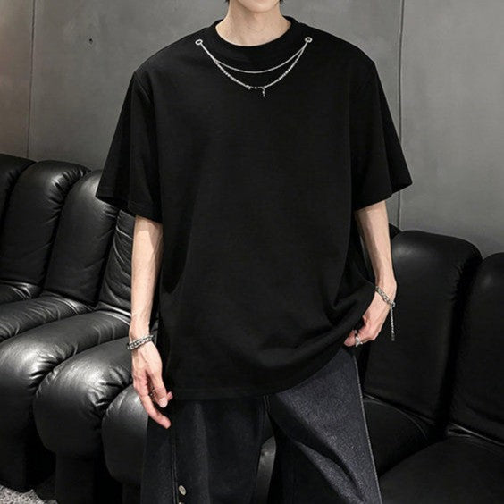 アタッチドメタルチェーン ハーフスリーブTシャツ
