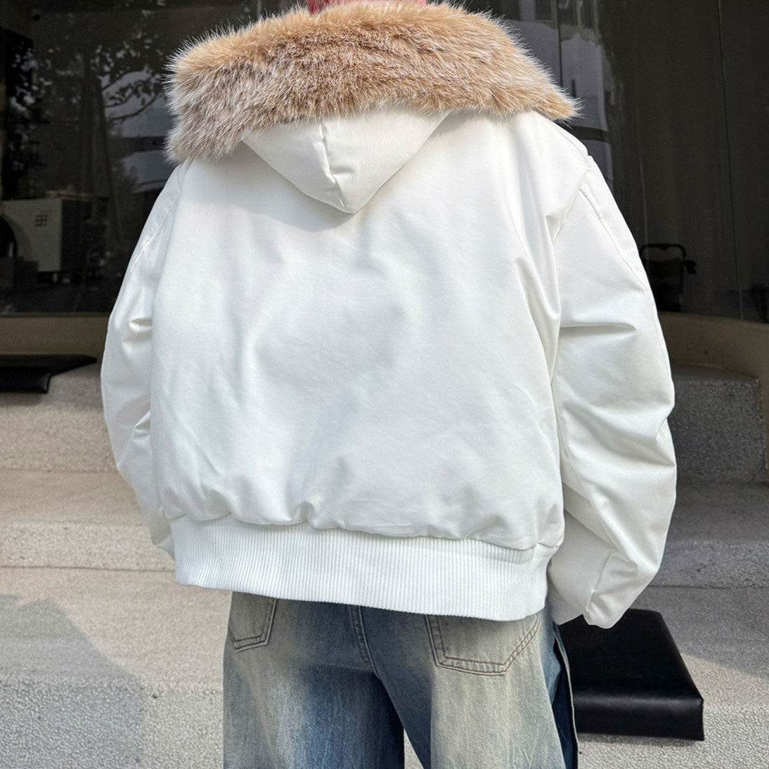 ファーフーディー コットンパディックジャケット