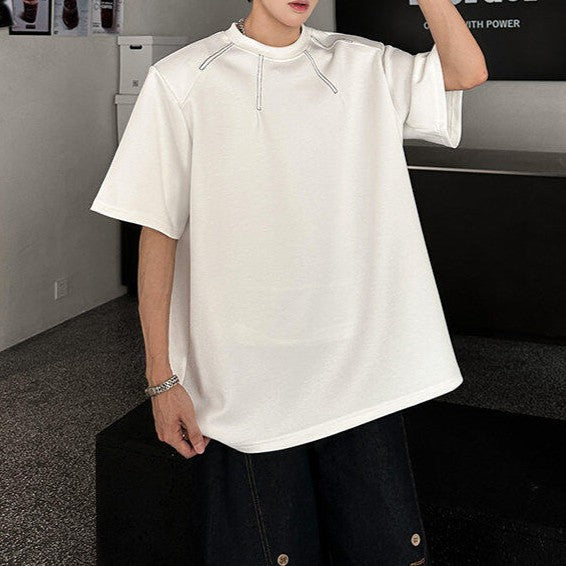 レイディアル クルーネック ハーフスリーブTシャツ