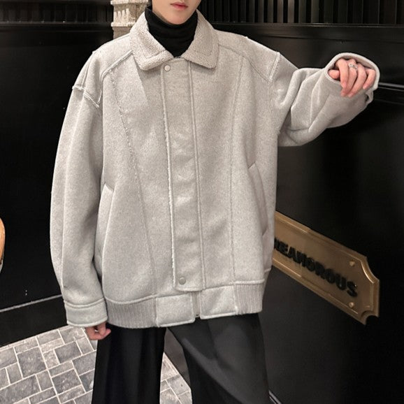 ジップカラー ウールジャケット