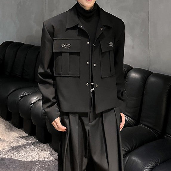 ワークスタイル ダーク ショートジャケット