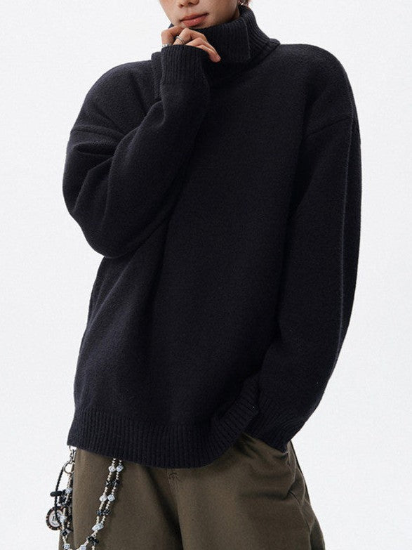 デザイナーズタートルネック ニットセーター