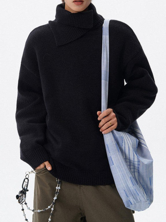 デザイナーズタートルネック ニットセーター