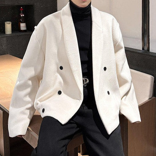 ダブルブレスト オールドタキシードカラージャケット