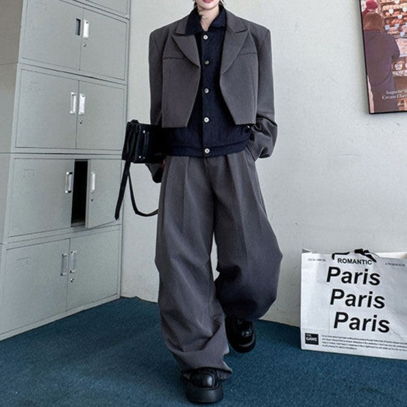 フェイクレイヤード ツートンカラー セットアップ