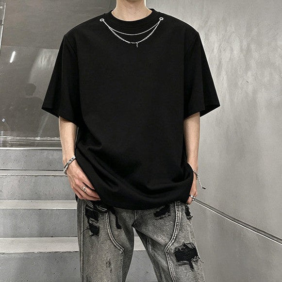 アタッチドメタルチェーン ハーフスリーブTシャツ
