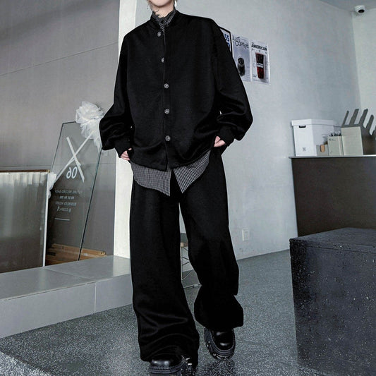 フェイクレイヤード スウェットセットアップ