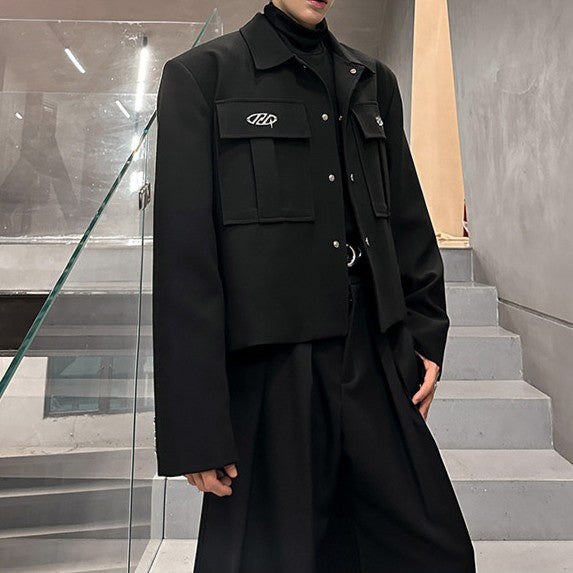 ワークスタイル ダーク ショートジャケット