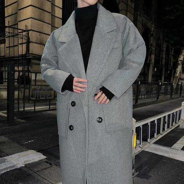 ダブルブレスト ウールトレンチコート