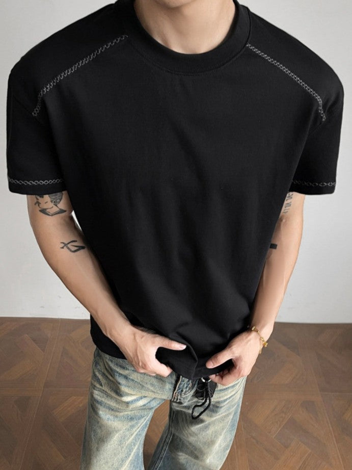 ステッチライン ハーフスリーブＴシャツ