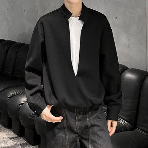 ディープＶネック スウェットジャケット