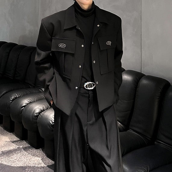 ワークスタイル ダーク ショートジャケット