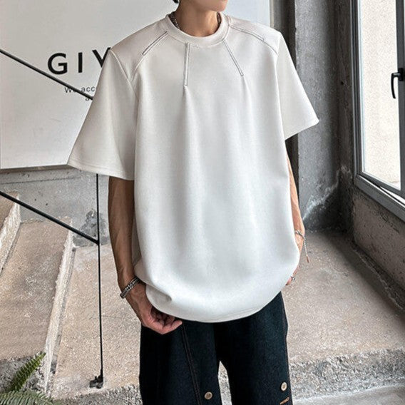 レイディアル クルーネック ハーフスリーブTシャツ