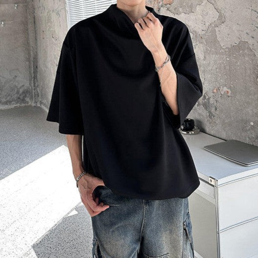 リラクシング ハイネック ハーフスリーブTシャツ