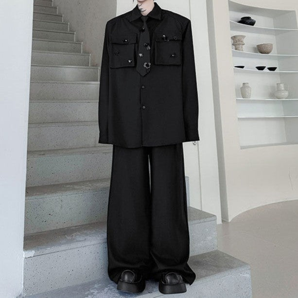 ネクタイアタッチド ビッグポケット セットアップ