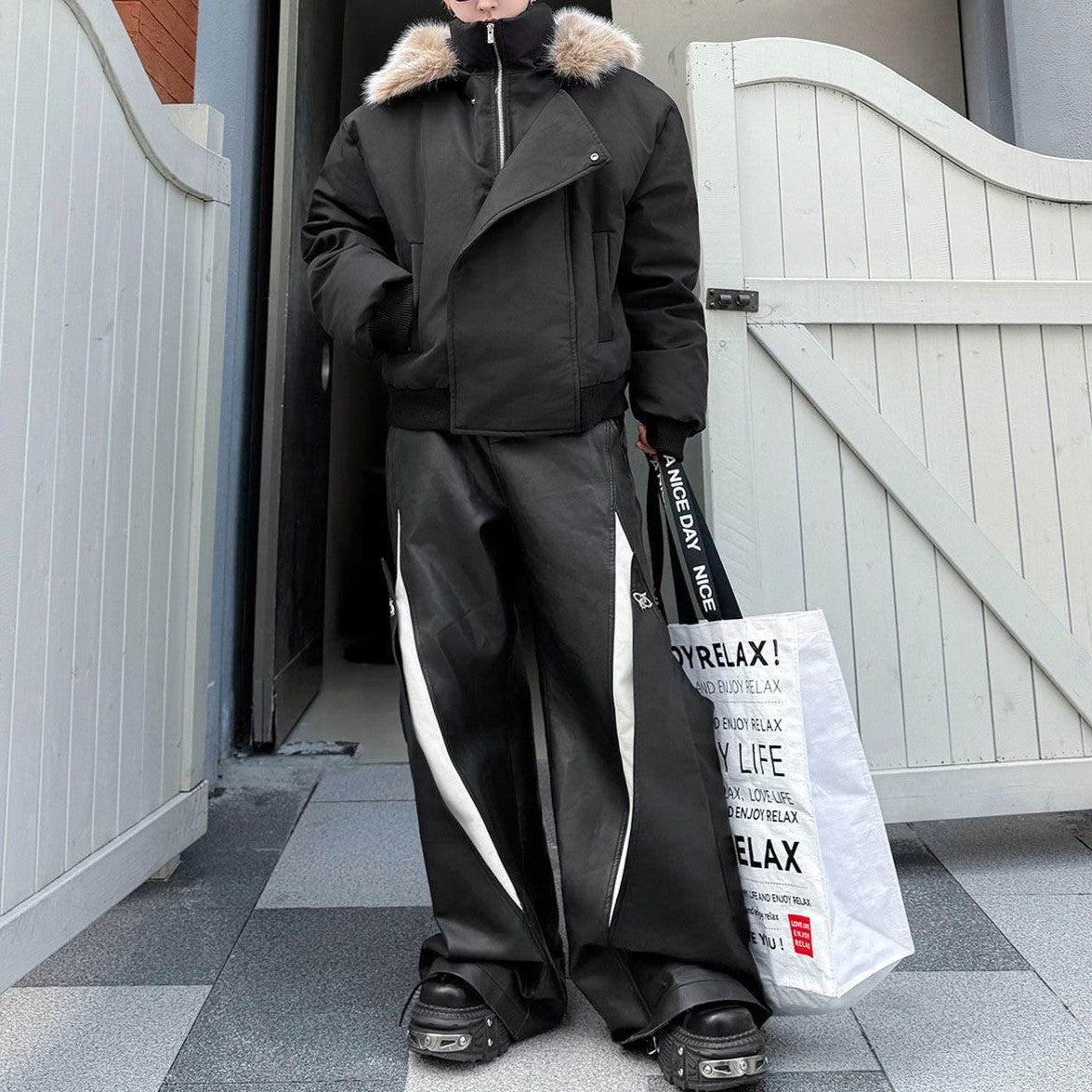 ファーフーディー コットンパディックジャケット