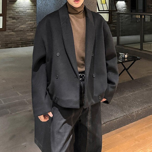 ダブルブレスト オールドタキシードカラージャケット