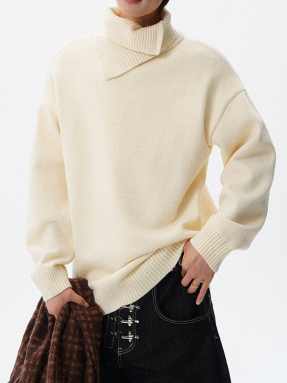 デザイナーズタートルネック ニットセーター