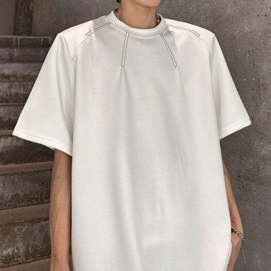 レイディアル クルーネック ハーフスリーブTシャツ