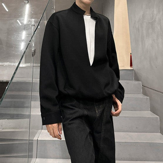 ディープＶネック スウェットジャケット