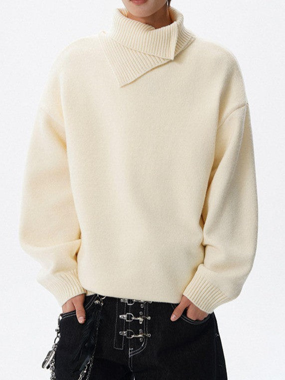 デザイナーズタートルネック ニットセーター