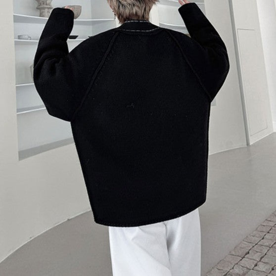 ポケットデザイン ニットカーディガン