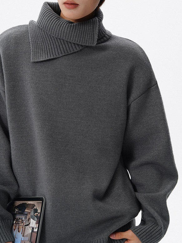デザイナーズタートルネック ニットセーター
