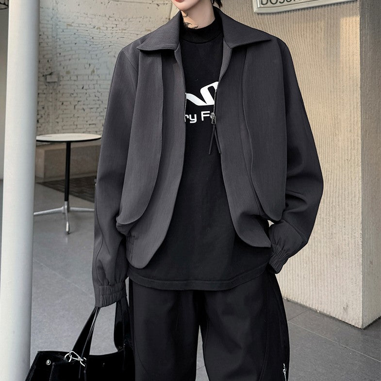 スタンドカラー ダブルジップ ジャケット – MODE-apparare