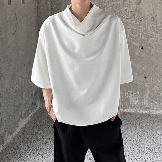 リラクシング ハイネック ハーフスリーブTシャツ