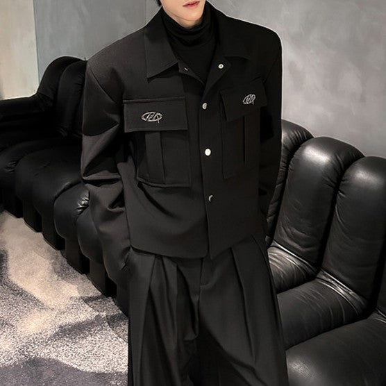 ワークスタイル ダーク ショートジャケット