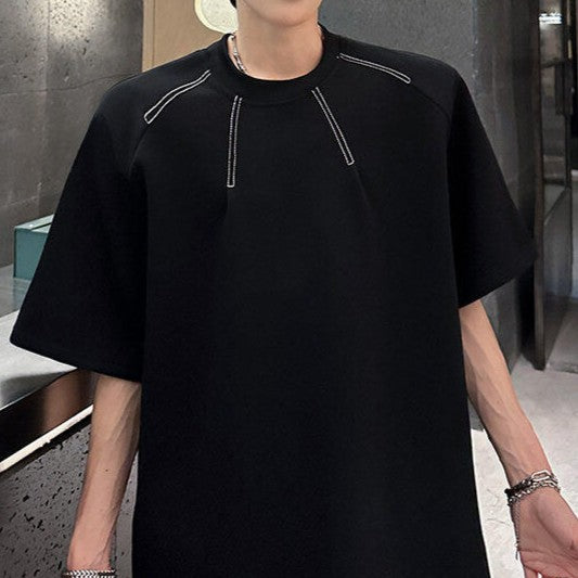 レイディアル クルーネック ハーフスリーブTシャツ