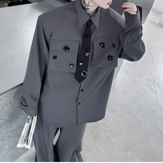 ネクタイアタッチド ビッグポケット セットアップ