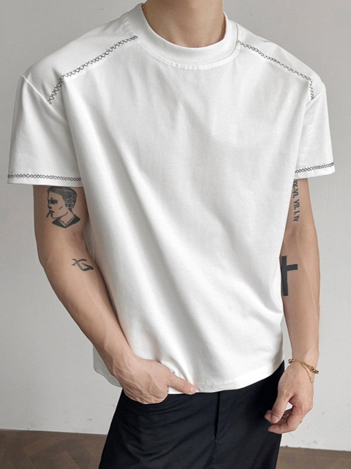 ステッチライン ハーフスリーブＴシャツ