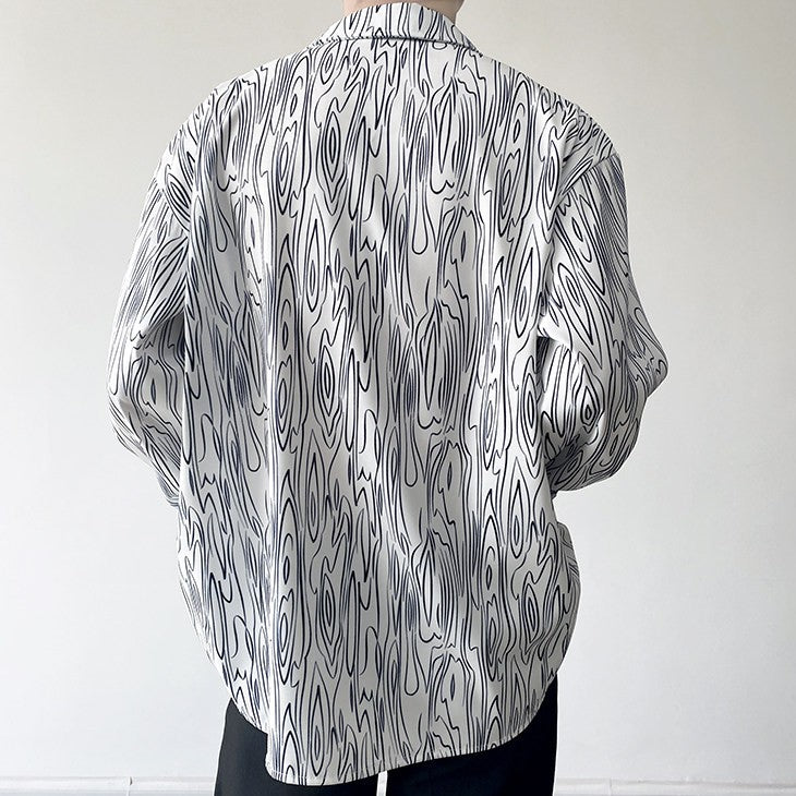 ダブルブレスト ロングスリーブシャツ