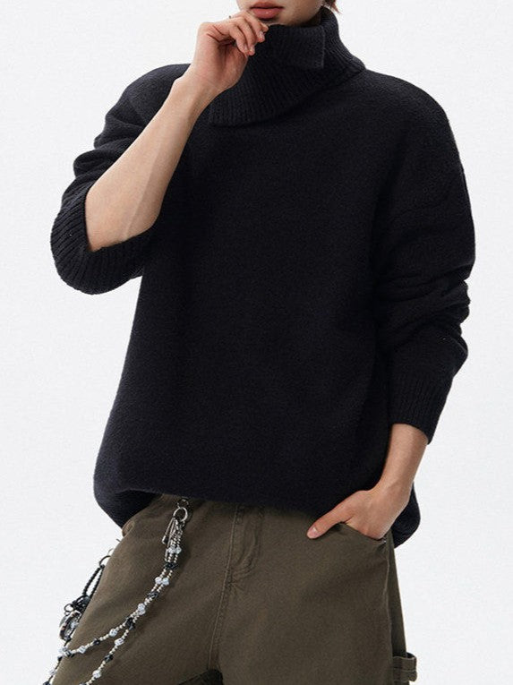 デザイナーズタートルネック ニットセーター