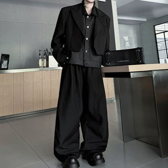 フェイクレイヤード ツートンカラー セットアップ