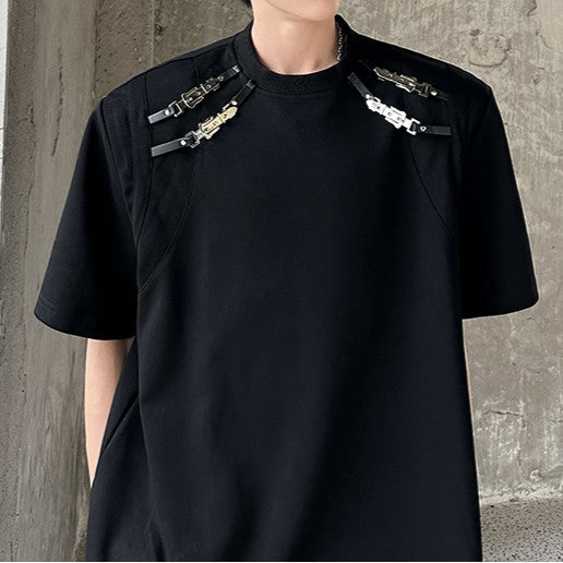 バンドストラップ ハーフスリーブTシャツ