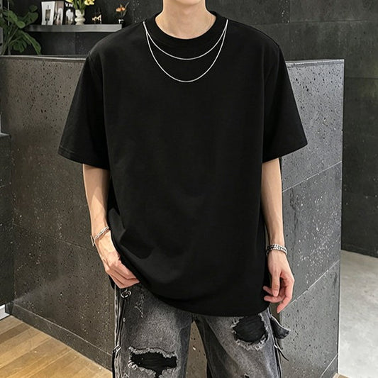 ツインチェーンデコレート ハーフスリーブＴシャツ