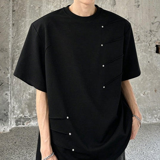 リトルスタッズ パッドショルダー ハーフスリーブＴシャツ