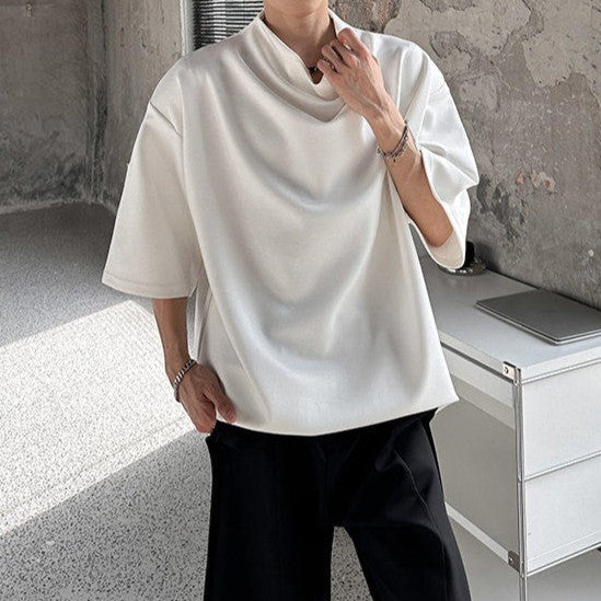 リラクシング ハイネック ハーフスリーブTシャツ