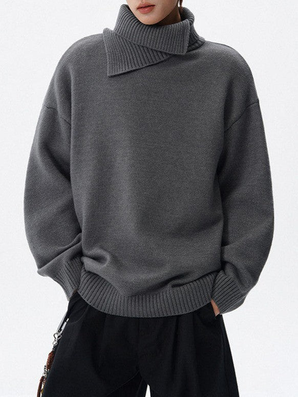 デザイナーズタートルネック ニットセーター